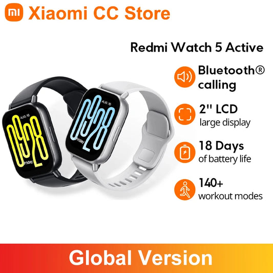 Global Version Xiaomi Redmi Watch 5 Active  2'' Display / Up to 18 days of battery life